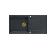 Quadron HCQE10050U8_PVDG1 P2O Evan 146 XL Granitowy Czarny metalik/Złoty