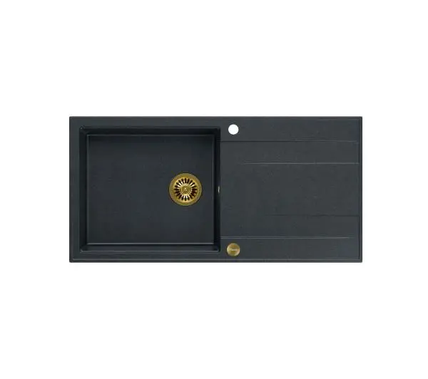 Quadron HCQE10050U8_PVDG1 P2O Evan 146 XL Granitowy Czarny metalik/Złoty