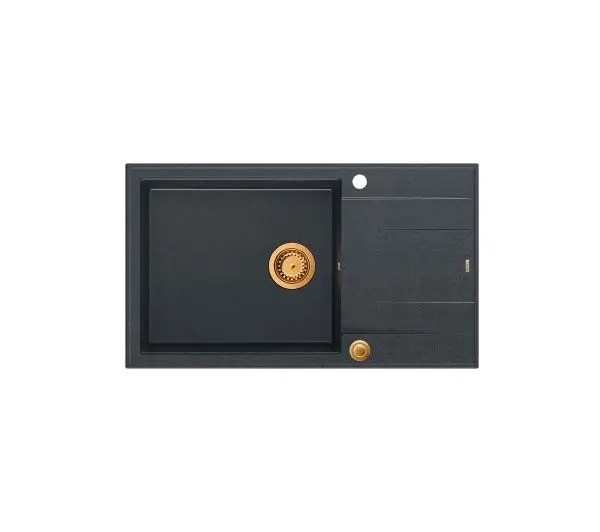 Quadron HCQE58650U8_PVDC1 P2O Evan 136 XL Granitowy Czarny metalik/Miedziany