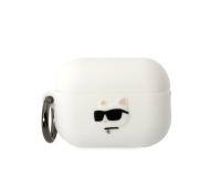 Zdjęcia - Akcesoria do urządzeń przenośnych Karl Lagerfeld Silicone Choupette Head 3D do AirPods Pro 2 Biały 