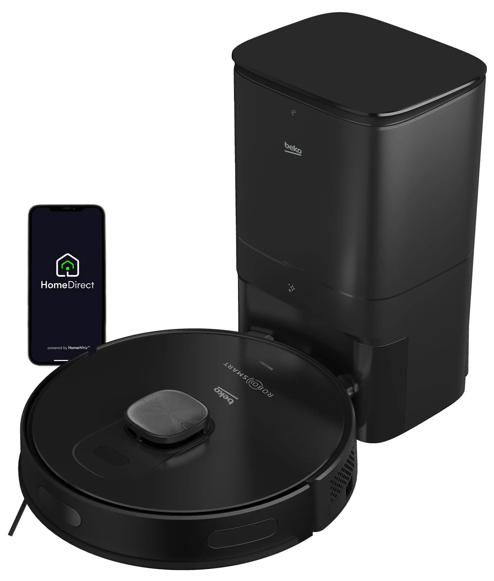 Beko RoboSmartPro VRR94314VB Funkcja mopowania Stacja oczyszczająca Tworzenie mapy pomieszczenia 65dB
