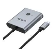 Unitek Dwukierunkowy USB-C 4K D1078A Szary