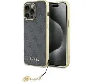 Guess 4G Charms Collection GUHCP15XGF4GGR do iPhone 15 Pro Max Szary