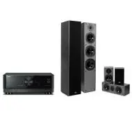 Yamaha MusicCast RX-V4A Czarny, Prism Audio Falcon HT500 Czarny
