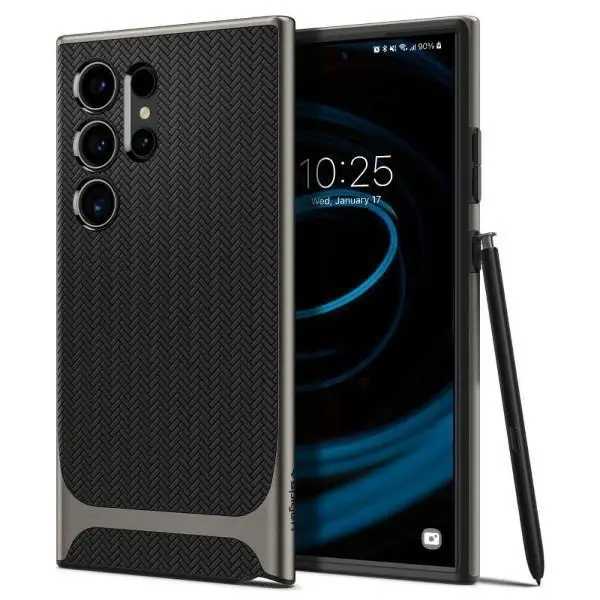 Spigen Neo Hybrid ACS07305 do Galaxy S24 Ultra Czarno-srebrny