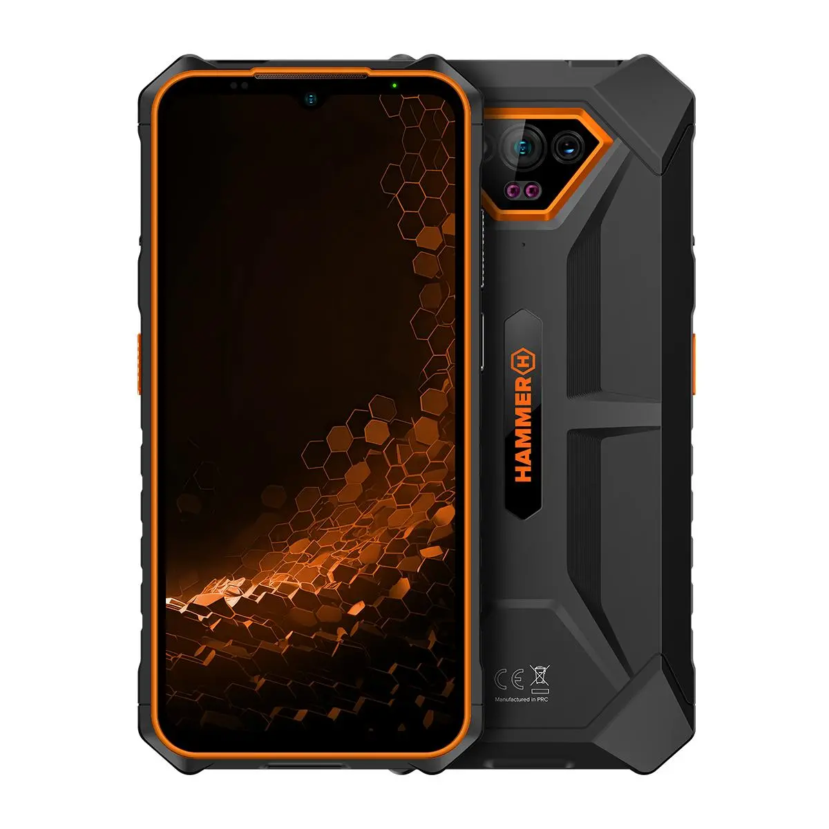 myPhone HAMMER Iron V 6/64GB 6,5" 50 Mpix Czarno-pomarańczowy
