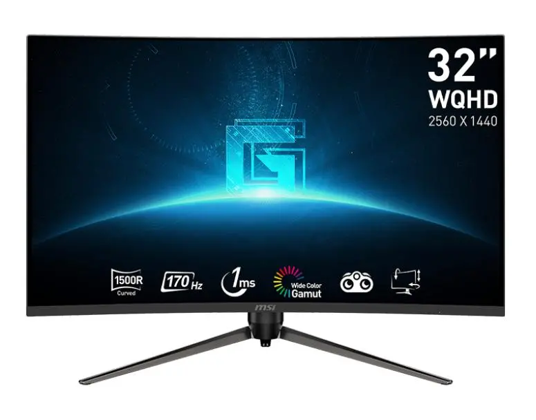 MSI G32CQ5P 32" 2K VA 170Hz 1ms Zakrzywiony Gamingowy
