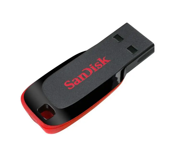 SANDISK Cruzer Blade 128GB USB 2.0 Czarno-czerwony