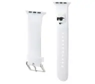 Karl Lagerfeld do Watch 42/44/45/49mm strap 3D Rubber Choupette Head Biały