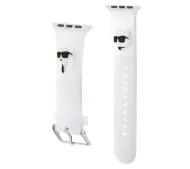 Karl Lagerfeld do Watch 38/40/41mm strap 3D Rubber Karl&Choupette Heads Biały