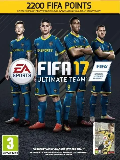 FIFA 17 2200 punktów Dodatek do gry na PC miniaturka