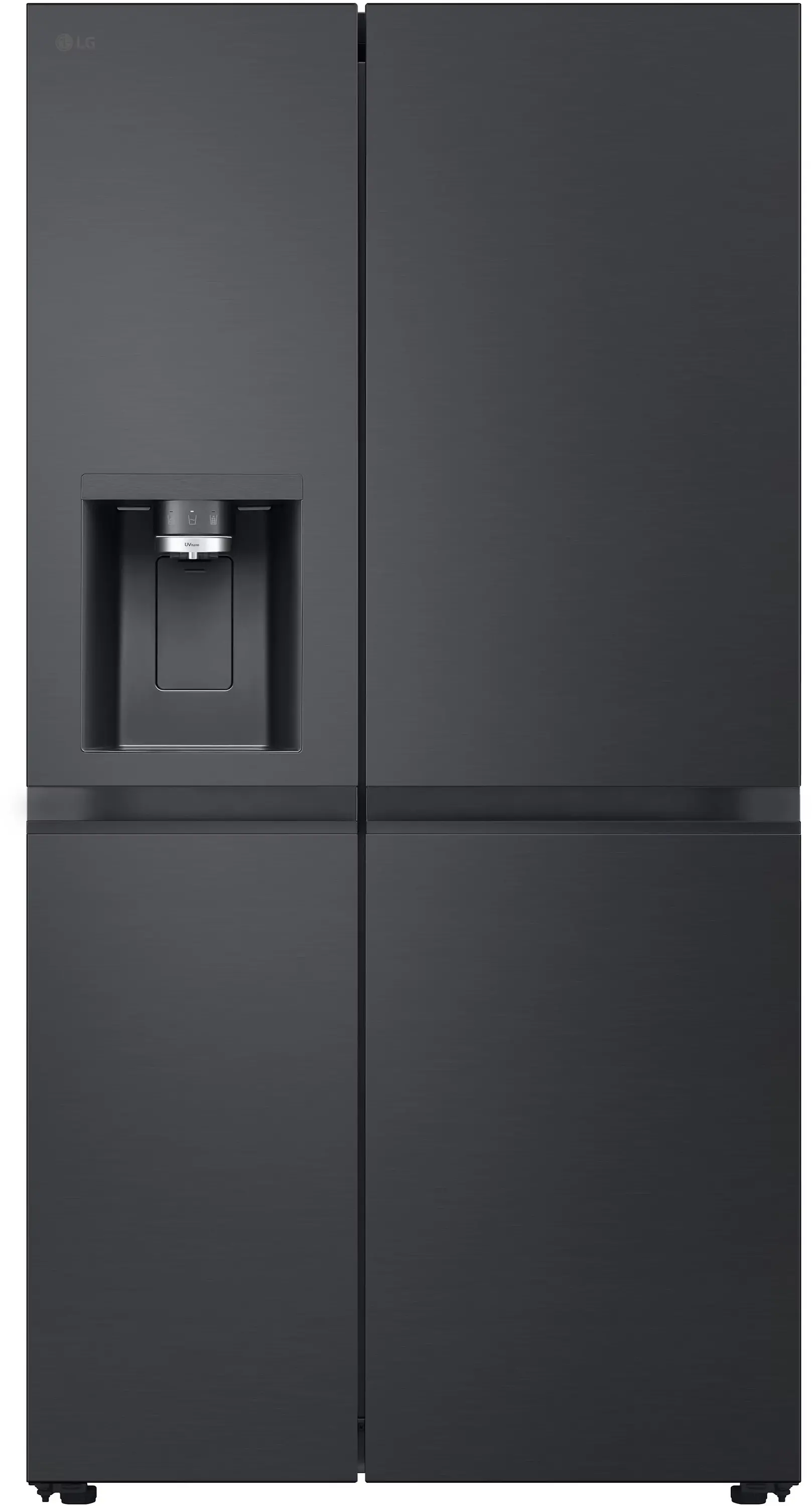 LG SBS GSLE91EVAC Pełny No Frost 179cm Dystrybutor wody Zdalne sterowanie Ciemny grafit stal