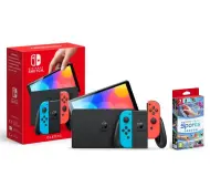 Nintendo Switch OLED Czerwono-niebieski + Switch Sports