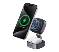 UGREEN Qi 2w1  W702n 15W Szary