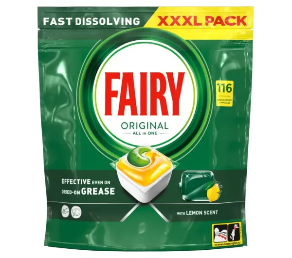Fairy Original All In One Lemon 116szt.