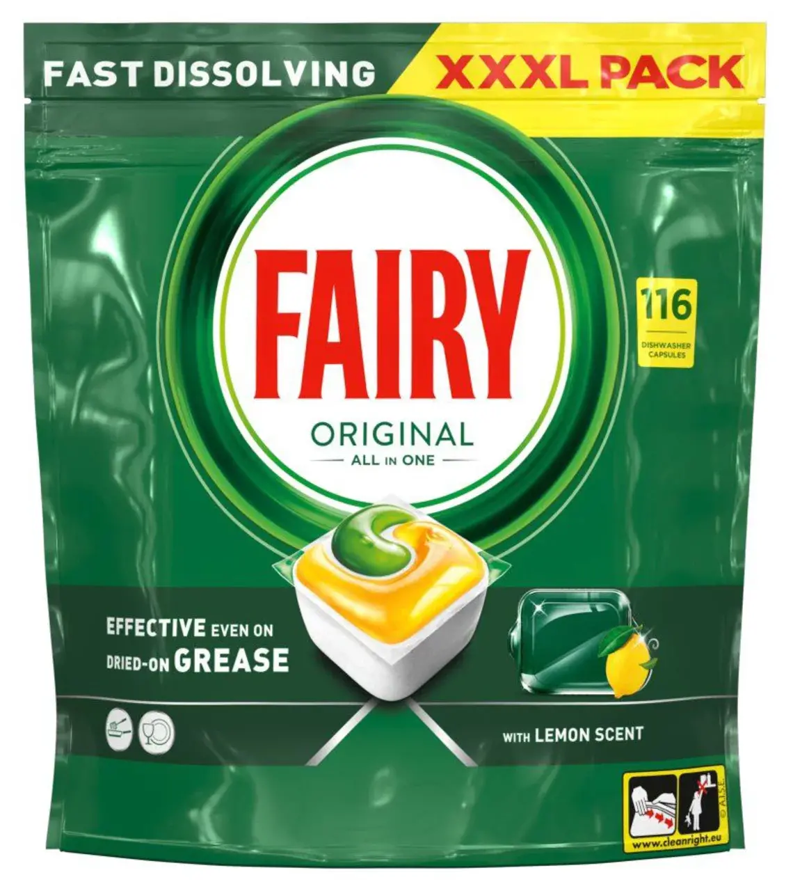 Fairy Original All In One Lemon 116szt.