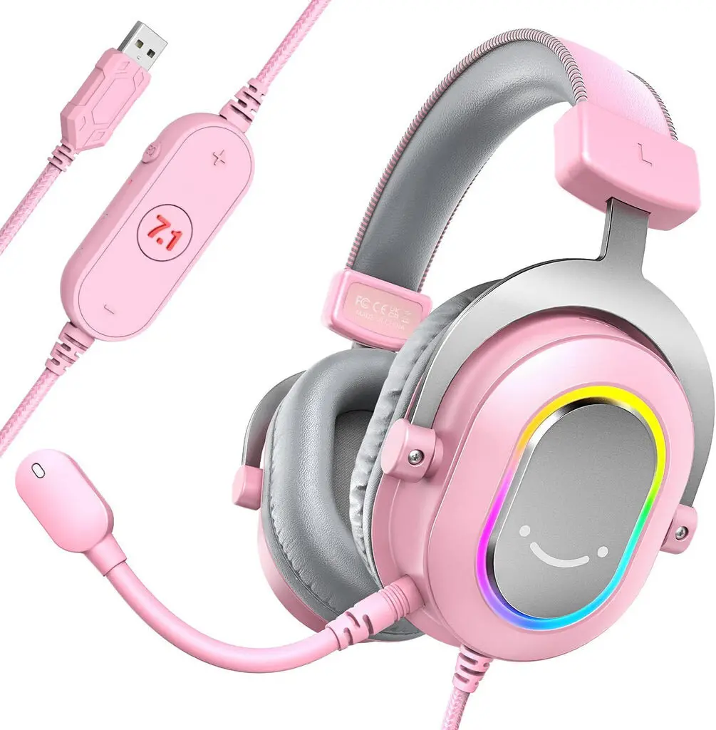 Fifine AmpliGame H6P Nauszne Różowy