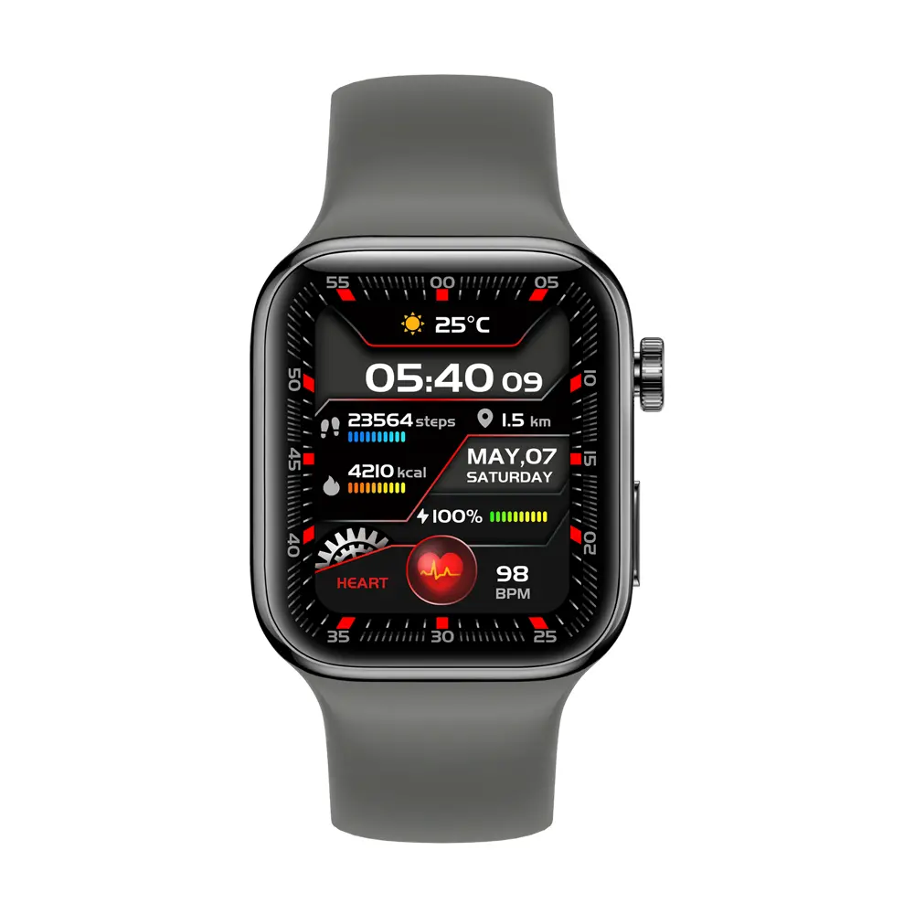 Yaxo TAMPA Funkcje AI Titanium 46mm GPS Srebrny
