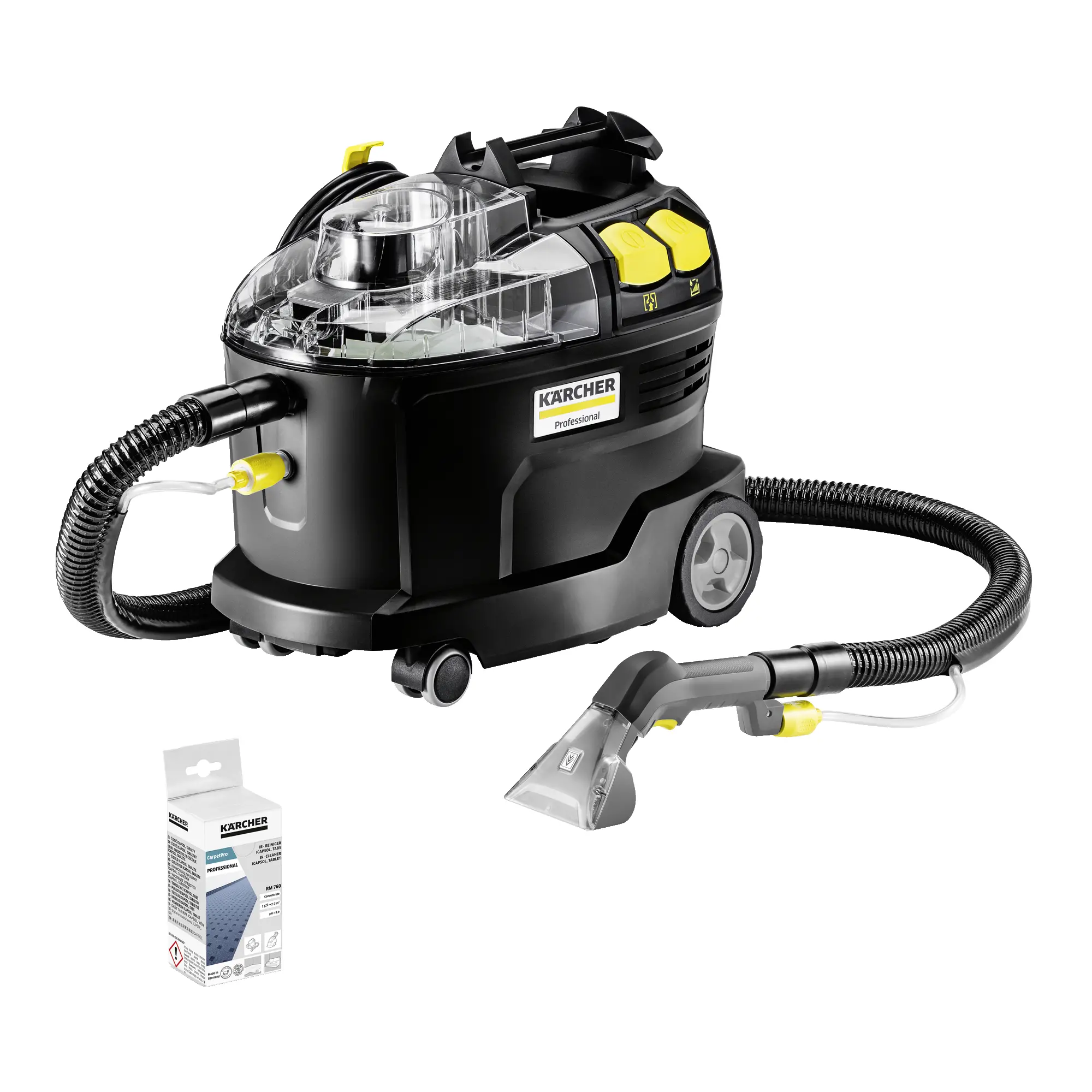 Karcher Puzzi 8/1 Anniversary Edition 1.100-248.0 1200W Ssawka do prania tapicerki Dysza ręczna z funkcją spryskiwania