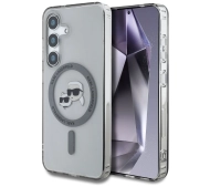 Karl Lagerfeld Button Karl & Choupette Heads Printed Logo MagSafe do Galaxy S25 Czarny