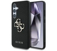 Guess Grained Big 4G Logo Small Classic Logo do Galaxy S25 Czarny