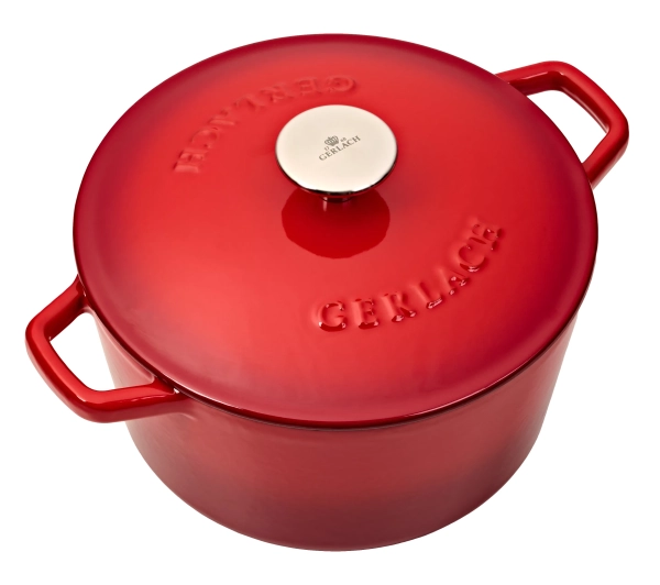 Gerlach Natur Iron Indukcja Żeliwo 3l Czerwony