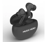 Music Hero TWS X-BEAT Dokanałowe Bluetooth Czarny