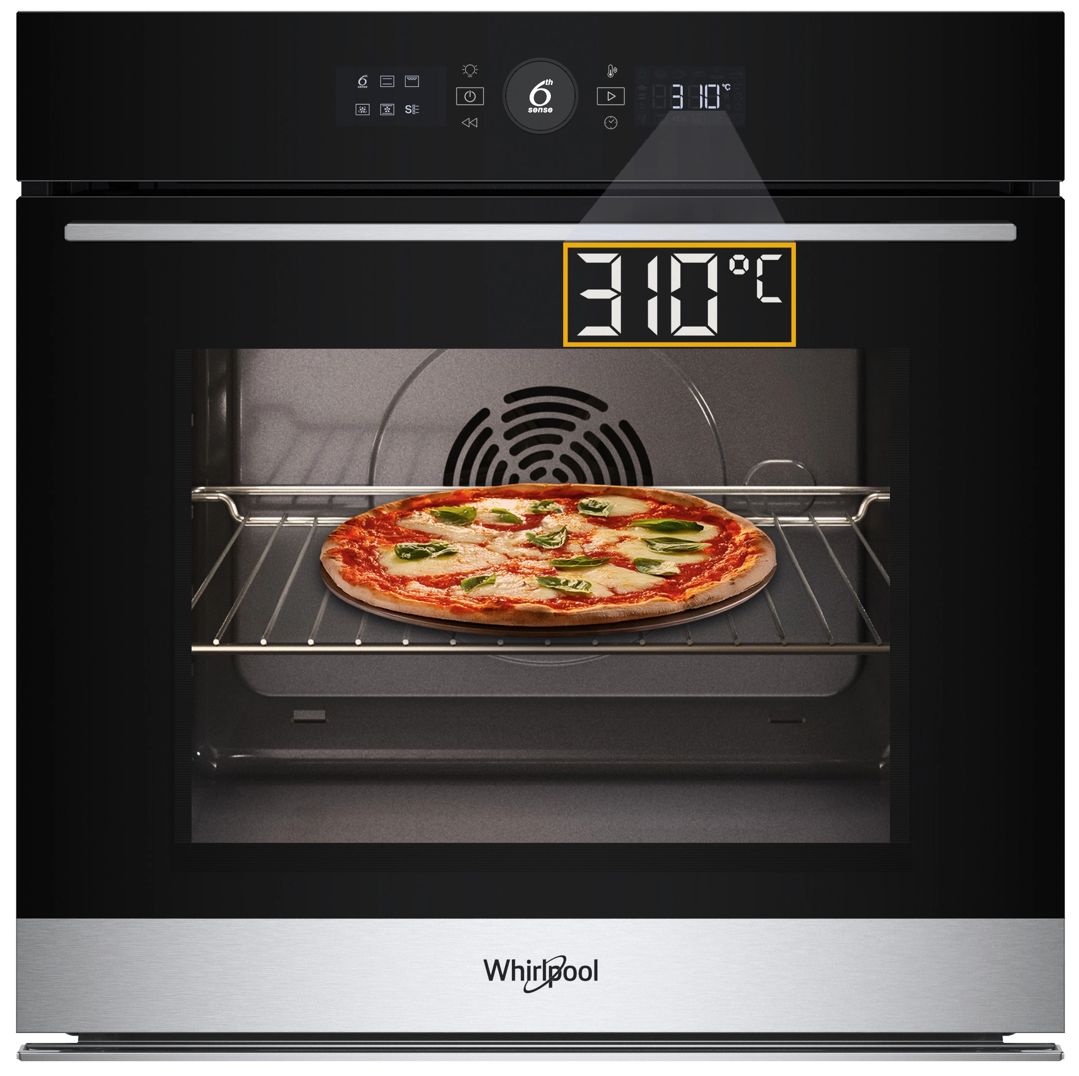 Whirlpool WOI5S8PM1SXA Pizza 310C Termoobieg AirFry Inox