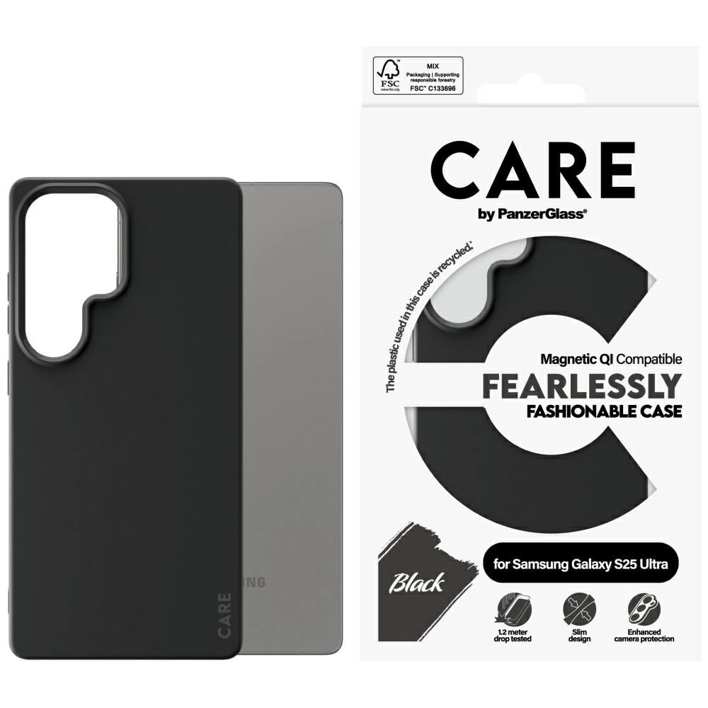 PanzerGlass CARE by Fashion QI do Samsung Galaxy S25 Ultra Czarny