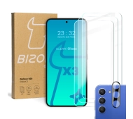 Bizon 3x szkło + szybka na aparat Clear 2 do Galaxy S23