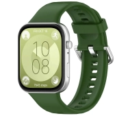 Bizon Strap Watch Silicone Pro SR do Huawei Watch Fit 3 Ciemno-zielony
