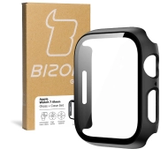 Bizon ze szkłem do Apple Watch 9/8/7 41mm Czarny