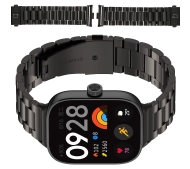 Bizon ze stali nierdzewnej Aura do Xiaomi Smart Band 9 Pro/8 Pro / Redmi Watch 5/4 Czarny