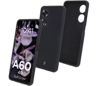 Bizon Silikonowe Soft do Oppo A60 4G Czarny