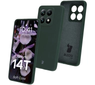Bizon Silikonowe Soft do Xiaomi 14T Ciemnozielony