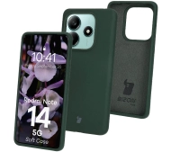 Bizon Silikonowe Soft do Xiaomi Redmi Note 14 5G Ciemnozielony