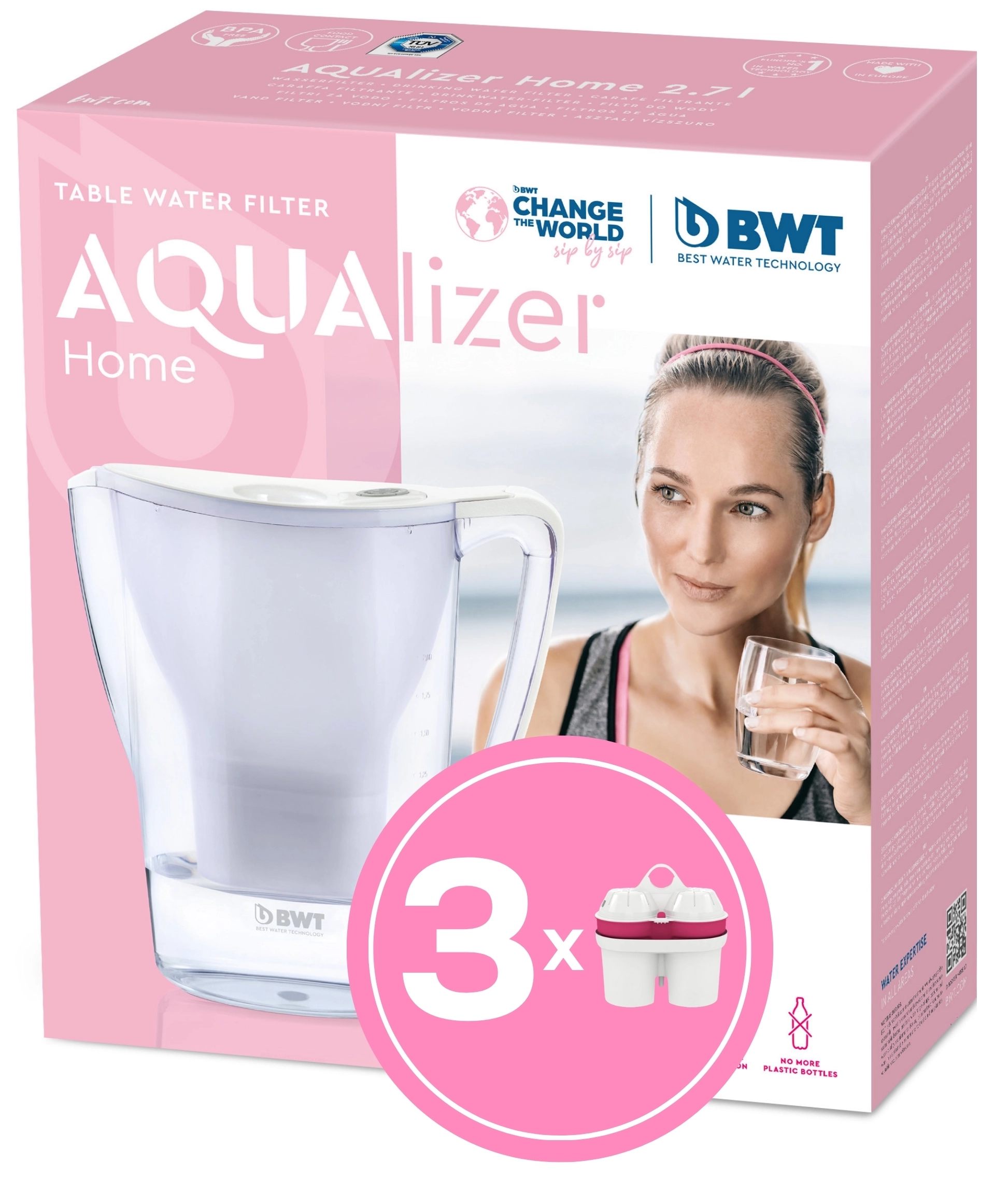 BWT AQUAlizer Home 2,7l 3 wkłady Biały