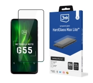 3mk HardGlass Max Lite Black do Motorola Moto G55 5G