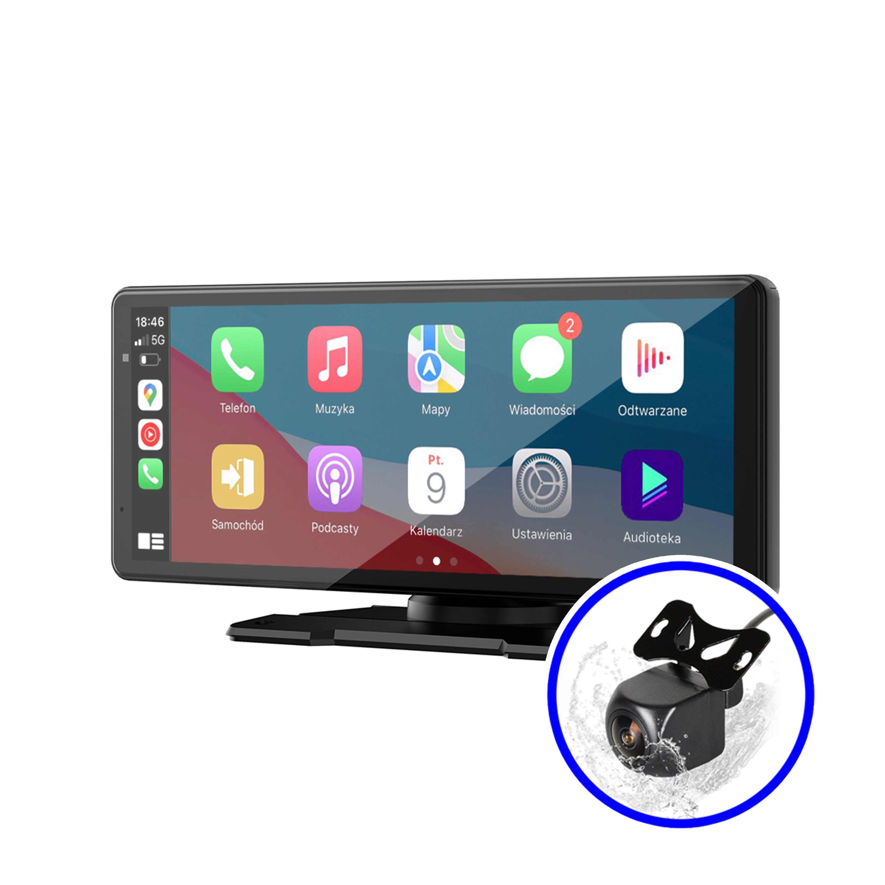 Nexadio CP250 CarPlay Android Auto Kamera Cofania