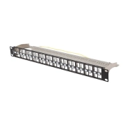 Lanberg PPKS-1248-B PUSTY 48 PORT 1U 19" FTP Czarny