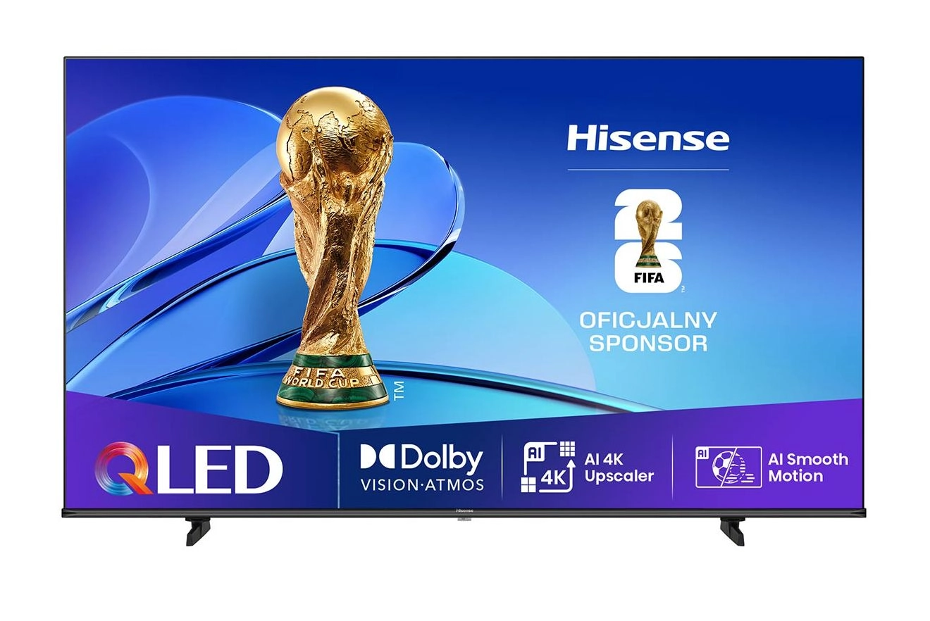 Hisense 65E7Q  65" QLED 4K Smart TV Funkcje AI Dolby Vision Dolby Atmos HDMI 2.1 DVB-T2