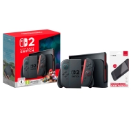 Nintendo Nintendo Switch 2 Joy-Con Czarny + Mario Kart World + Szkło hartowane Trust GXT 1254