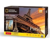 Puzzle 3D CUBIC FUN National Geographic Paryż DS0998H (80 elementów)