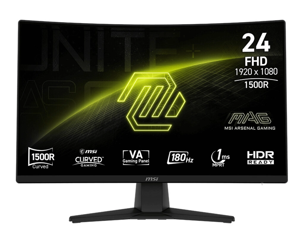 MSI MAG 242C  23,6" Full HD VA 180Hz 1ms MPRT Zakrzywiony Gamingowy
