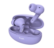 Trust Yavi ENC Dokanałowe Bluetooth Fioletowe