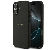 Guess Grained Ring MagSafe do iPhone 17 czarny