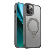 Etteri Matt Mag Ring do iPhone 12 / 12 Pro Szary