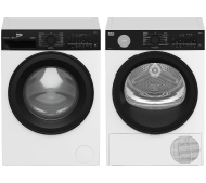Beko pralka bPro500 B5WFT694111WBPBB SaveWater 9kg 1400obr/min + suszarka bPro500 B5T692411WBPBB SaveWater 52,1cm 9kg