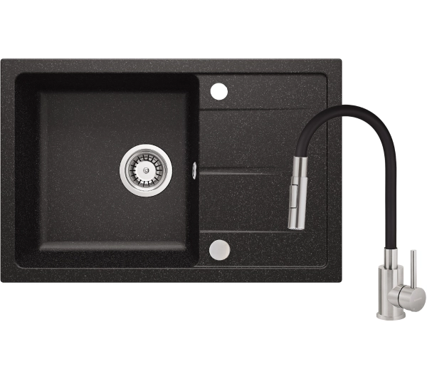 Deante ZRD2113 Granitowy + bateria BOCB740 Granitowy