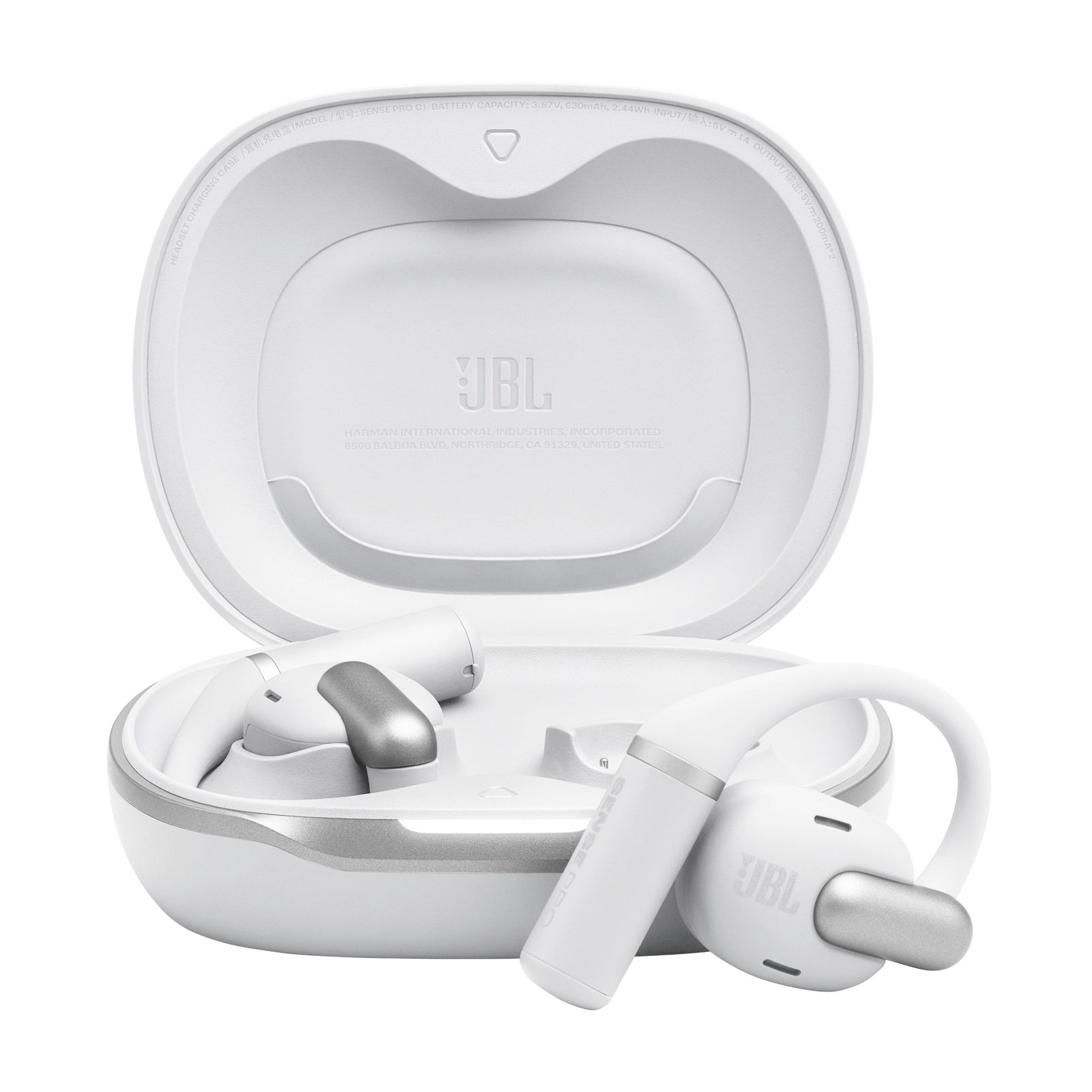 JBL Sense Pro Przewodnictwo powietrzne Bluetooth 6.0 Funkcje AI Biały